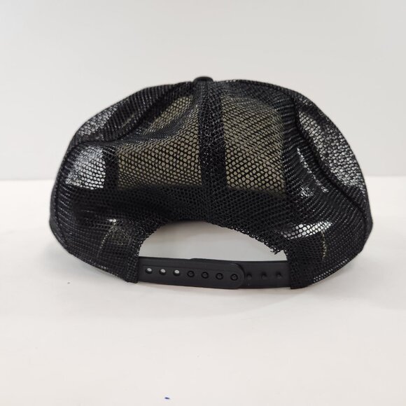 Fast Orange Vintage Black Trucker Hat Snapback Cap Mesh 1980s Hand Cleaner - Picture 5 of 9